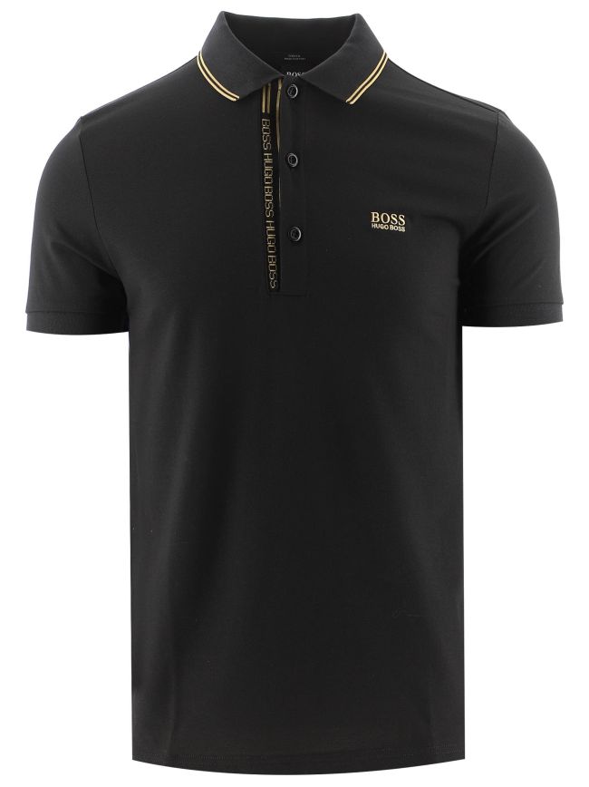 Slim Fit Logo Placket Paule 4 Polo Shirt