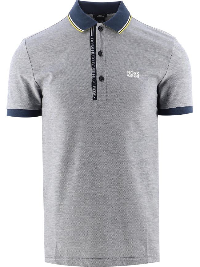 Slim Fit Logo Placket Paule 4 Polo Shirt