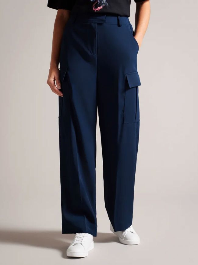 High Waisted Wide Leg Cargo Pant