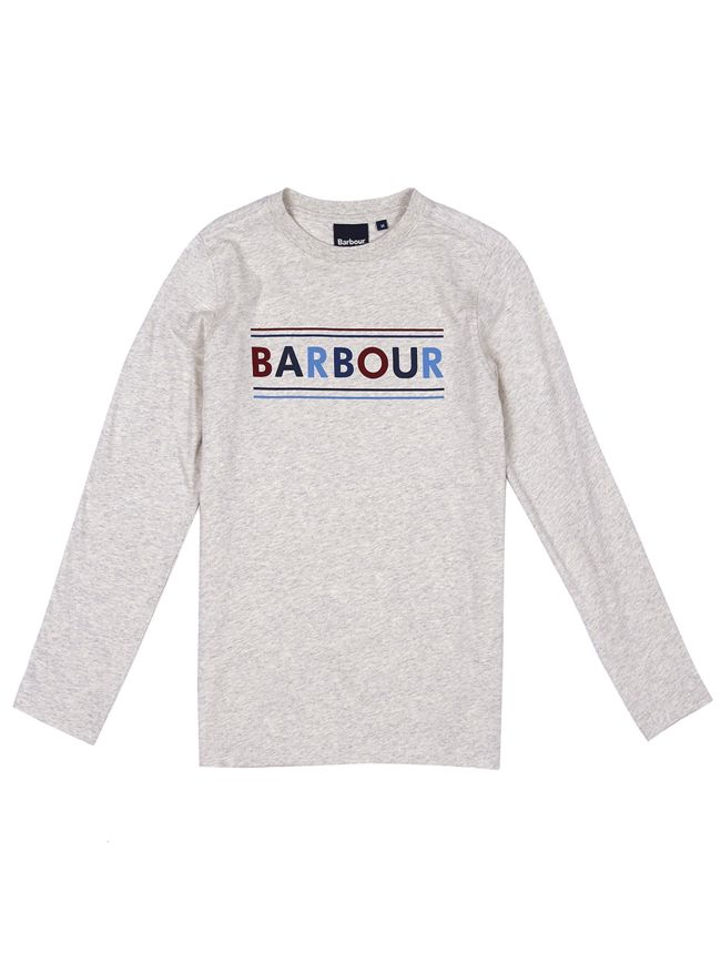 Ecru Marl Long Sleeved T Shirt