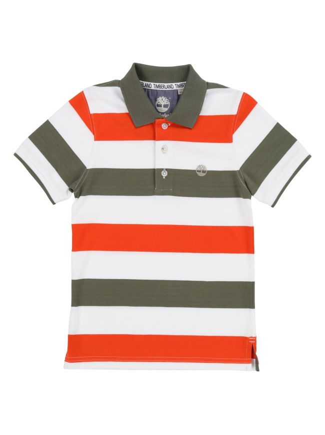 Block Short Sleeved Polo Shirt