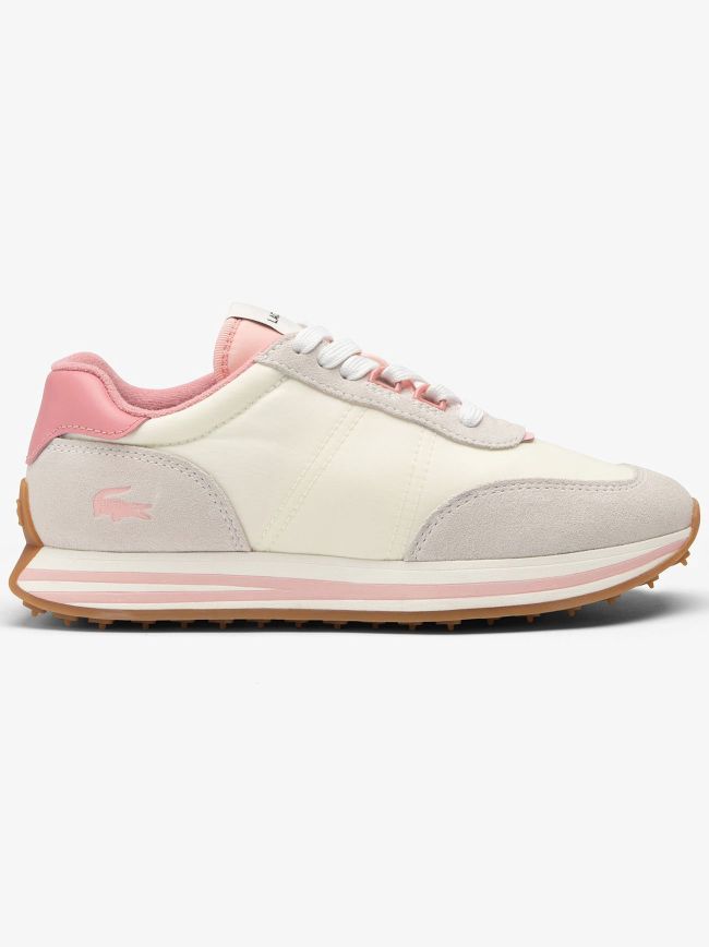 Pink L Spin Stripe Sole Trainer
