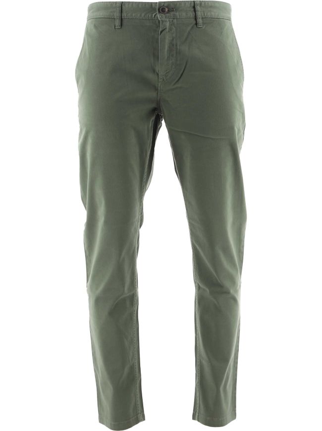 Open Brushed Stretch Cotton Satin Chinos