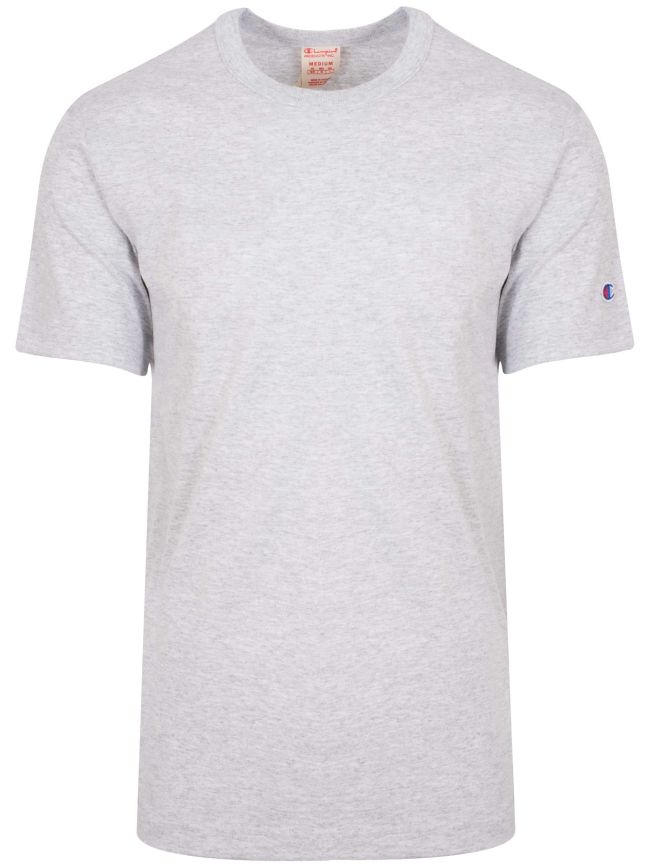 Reverse Weave Light Grey Arm Logo T Shirt