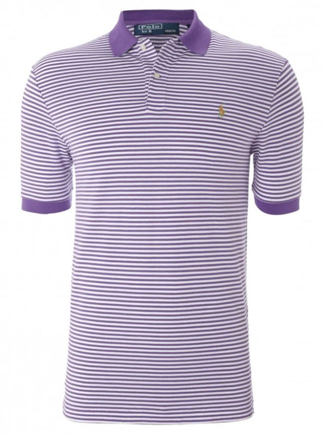 Purple Short Sleeved Polo Shirt