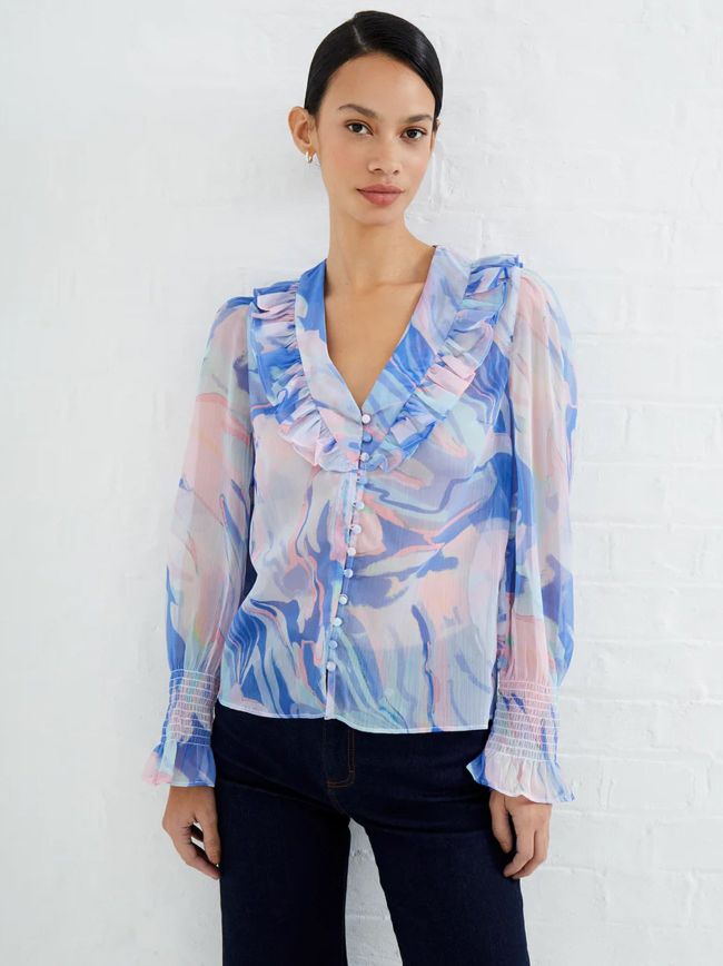 Baja Dalla Recy Hallie V Neck Blouse