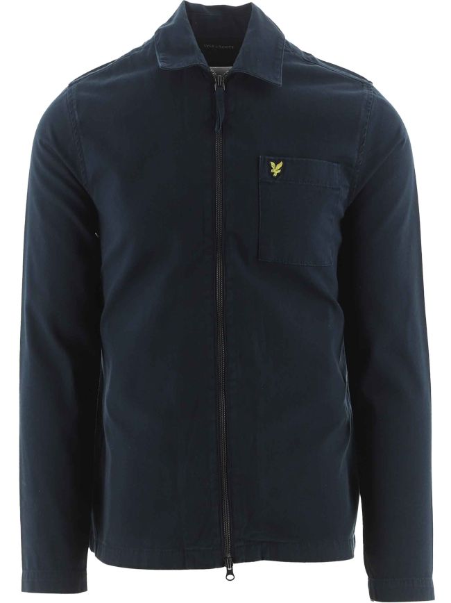 Dark Washed Twill Overshirt