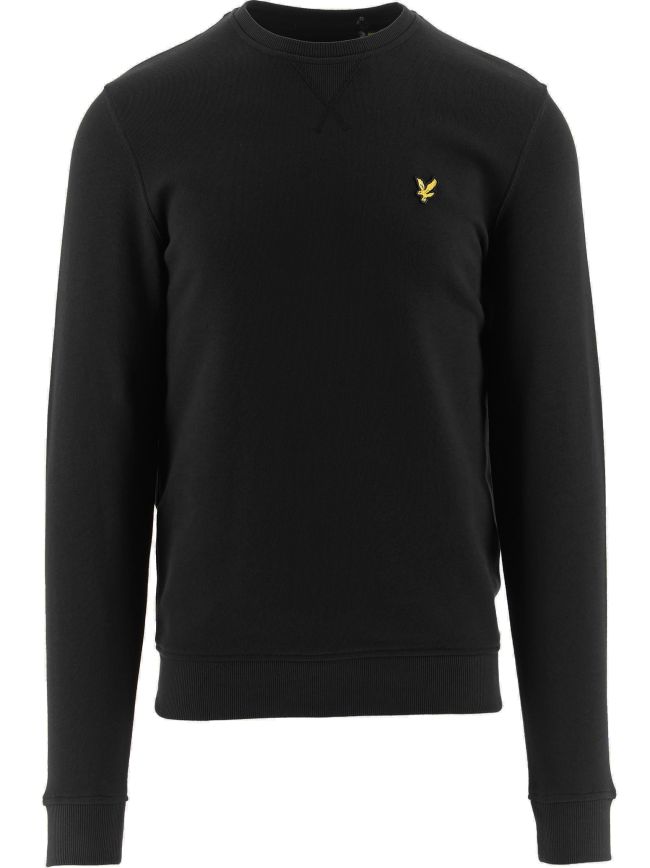 Jet Black Crew Neck Sweatshirt