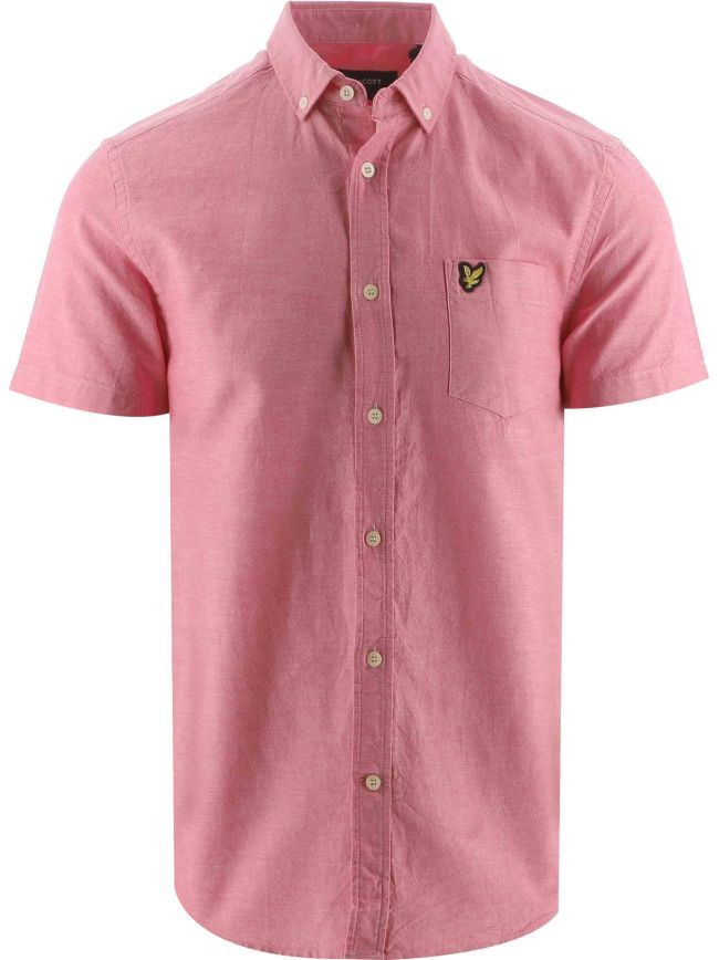 Electric Short Sleeve Lightweight Oxford Shirt