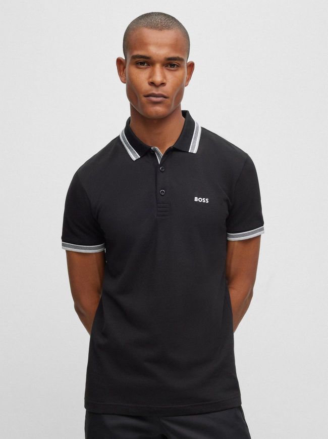 Paddy Contrast Logo Polo Shirt