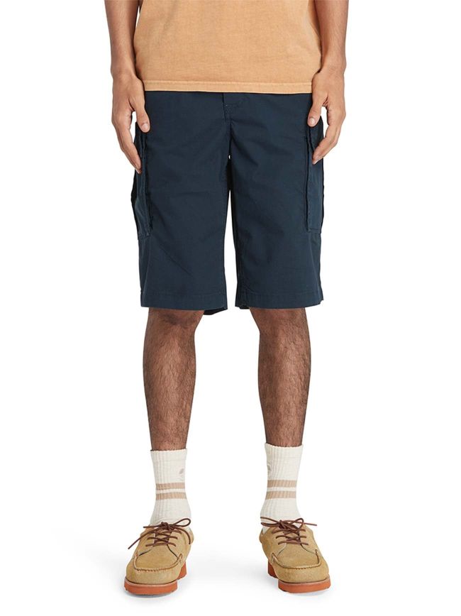 Dark Sapphire Poplin Cargo Short