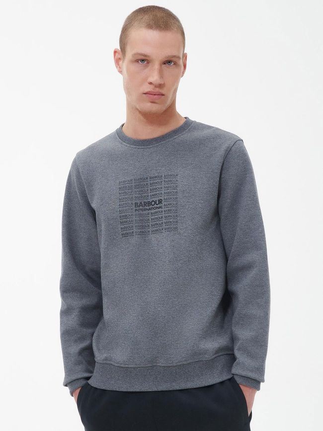 Slate Marl Crew Neck Sweatshirt