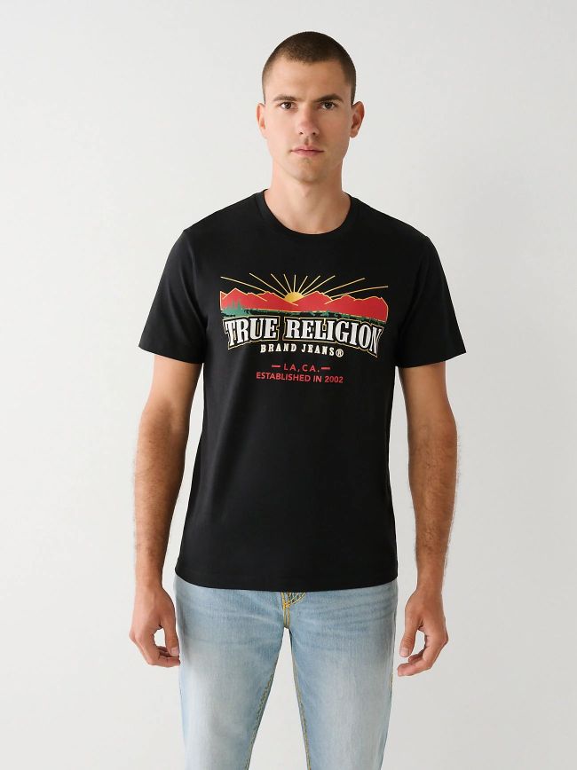 Jet Black Logo T Shirt
