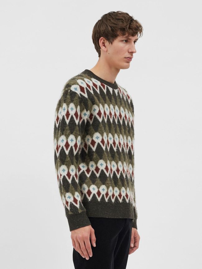 Ivy Rune Loose Merino Fair Isle Jumper