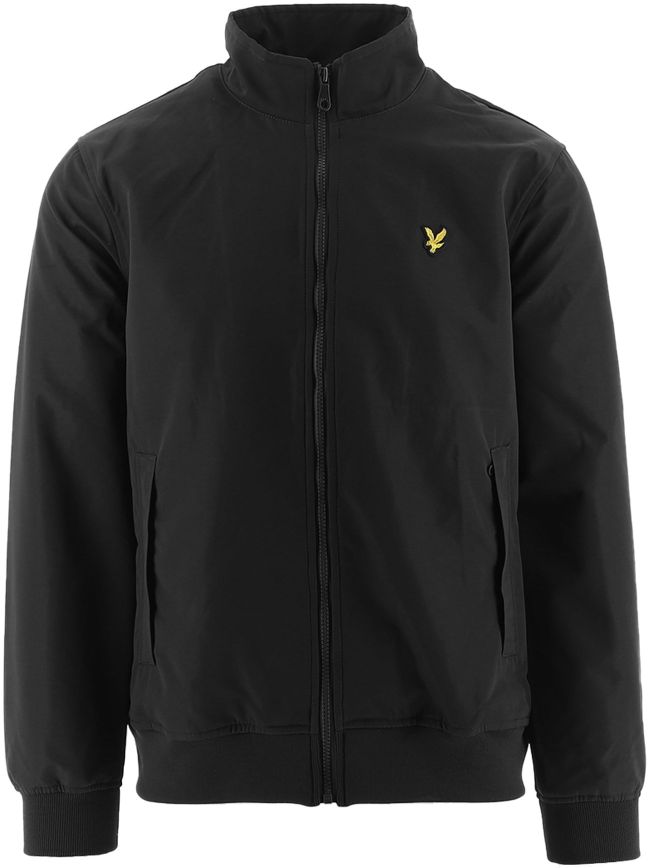 Jet Black Mesh Backed Funnel Neck Jacket
