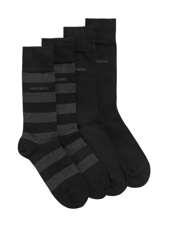 2 Pack Striped Soft Cotton Socks