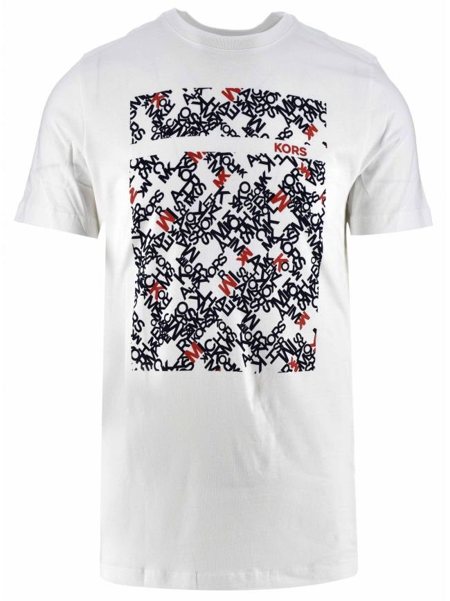 Micro Print Logo T Shirt