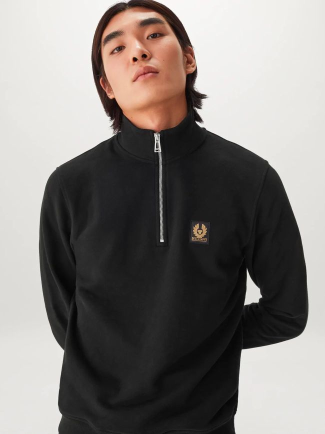 Dark Ink Logo Quarter Zip Sweatshirt