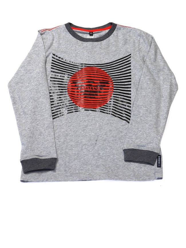 Logo Long Sleeve Crew Neck T Shirt