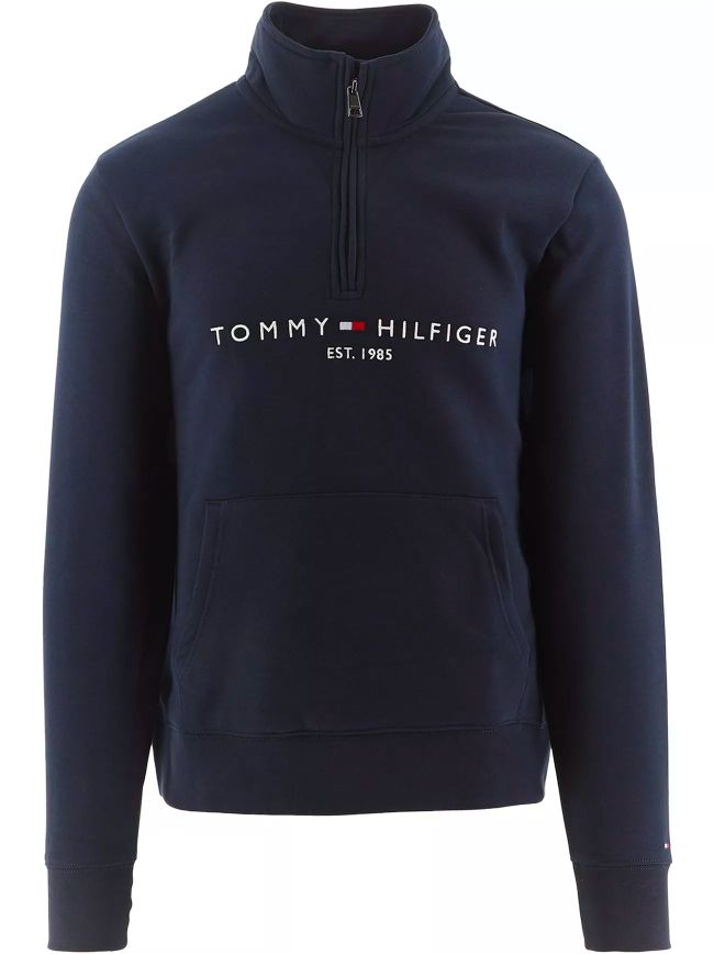 Desert Sky Logo Mock Neck Half Zip Sweatshirt